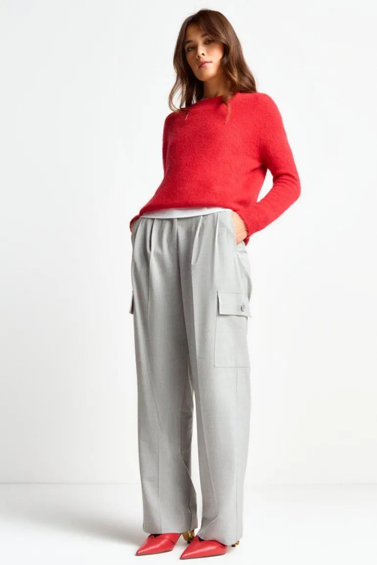 Anzughose Mit Cargo-Details