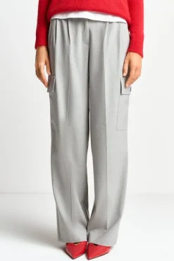 Anzughose Mit Cargo-Details