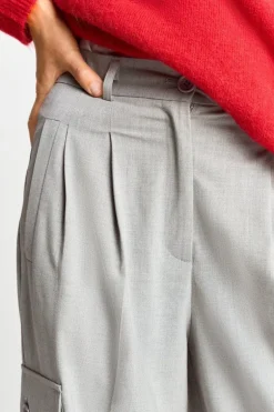 Anzughose Mit Cargo-Details