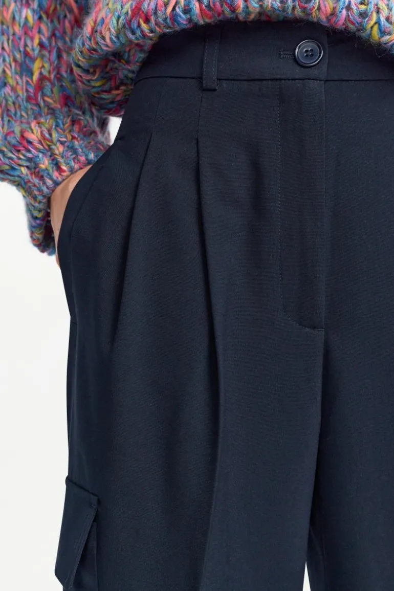 Anzughose Mit Cargo-Details