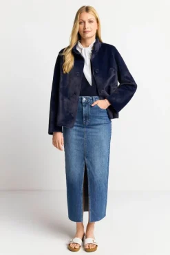 Übergangsjacke Aus Fake Fur