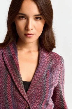 Blazer Mit Glitzereffekt