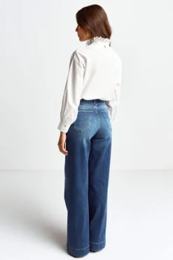 Bluse Mit Rüschenkragen