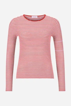 Bodycon-Longsleeve Mit Streifen