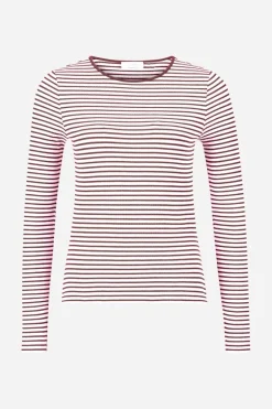 Bodycon-Longsleeve Mit Streifen