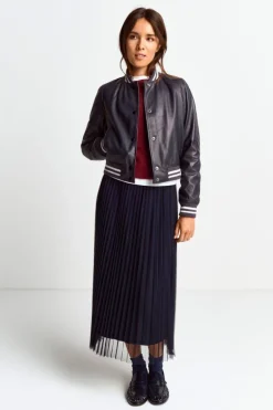 Bomberjacke Aus Leder