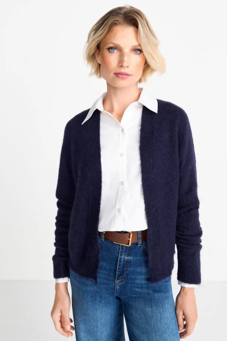 Cardigan In Softem Wollmix