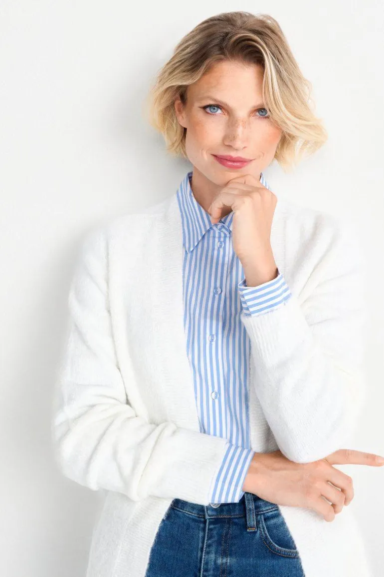 Cardigan In Softem Wollmix