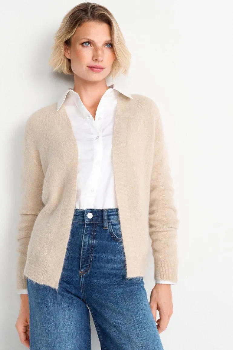 Cardigan In Softem Wollmix