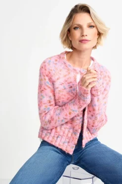 Cardigan In Zartem Pink