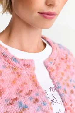 Cardigan In Zartem Pink