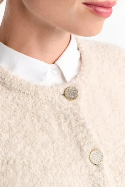 Cardigan Mit Goldfarbenen Knöpfen