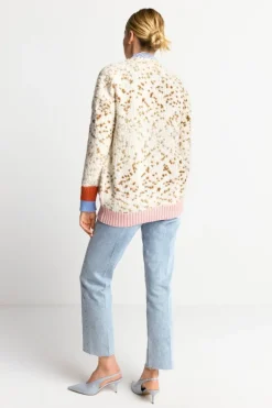 Cardigan Mit Kontrastbündchen Und Schleife