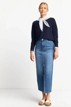 Denim-Rock In Figurnahem Schnitt