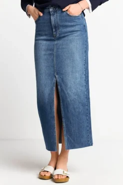 Denim-Rock In Figurnahem Schnitt