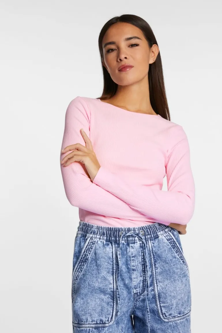 Geripptes Longsleeve