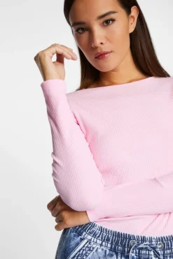 Geripptes Longsleeve