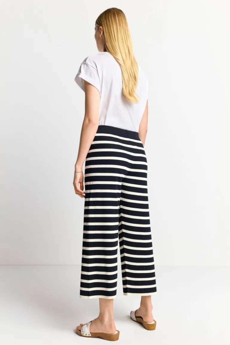 Gestreifte Strick-Culotte