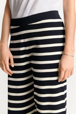 Gestreifte Strick-Culotte