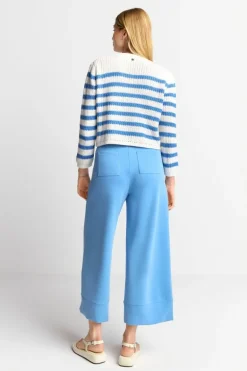 Gestreifter Cardigan Mit Kristallknöpfen