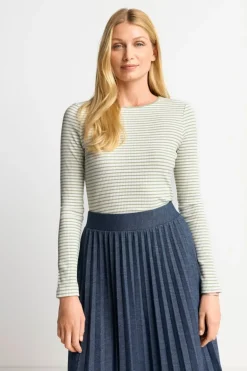 Gestreiftes Rib-Longsleeve