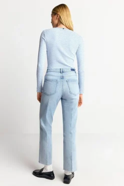 Gestreiftes Rib-Longsleeve