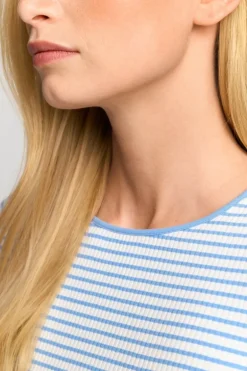 Gestreiftes Rib-Longsleeve