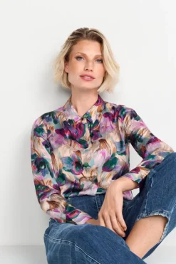 Hemdkragenbluse Mit Blumenprint