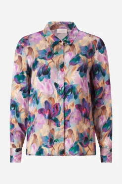 Hemdkragenbluse Mit Blumenprint