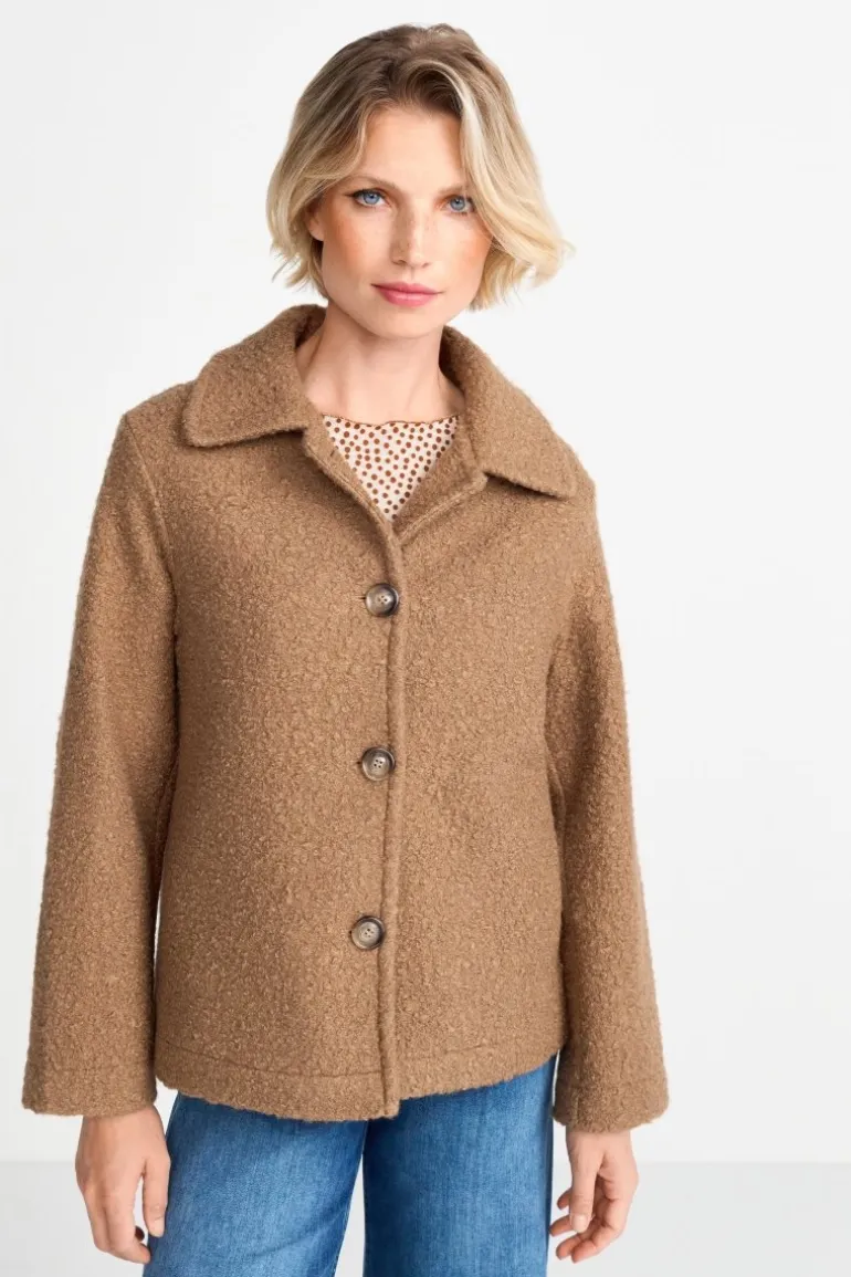 Jacke Mit Breitem Umlegekragen