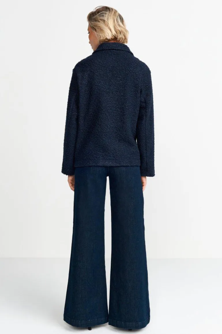 Jacke Mit Breitem Umlegekragen