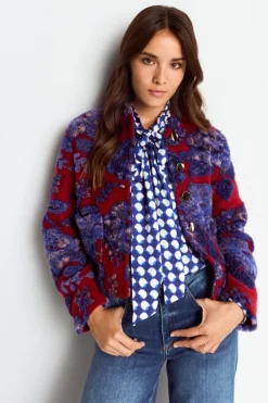 Jacke Mit Floralem Muster