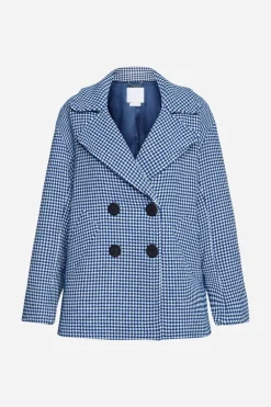 Jacke Mit Hahnentrittmuster