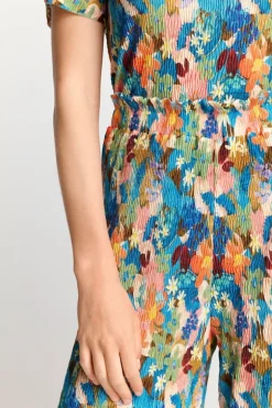 Leichte Culotte In Crinkle-Optik