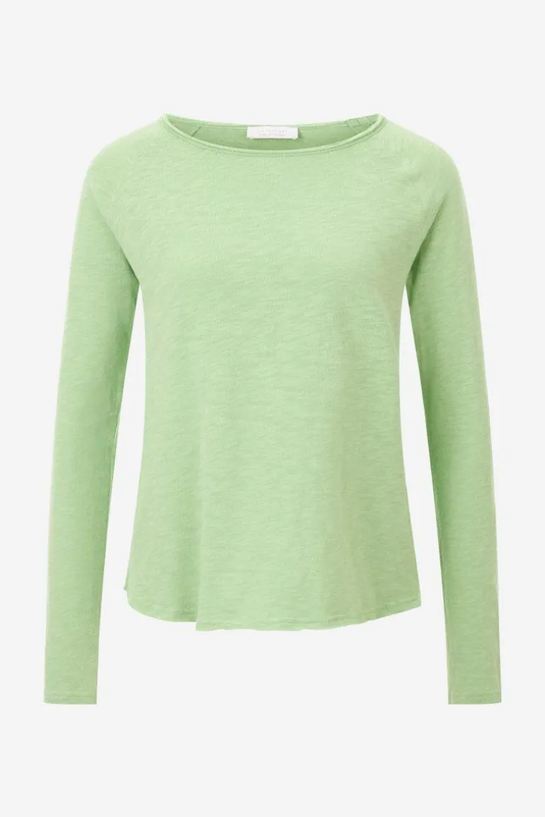 Longsleeve Aus Baumwolle Mit Offenen Kanten