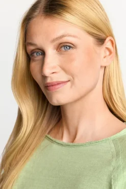 Longsleeve Aus Baumwolle Mit Offenen Kanten