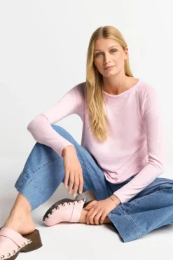 Longsleeve Aus Baumwolle Mit Offenen Kanten