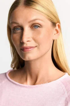 Longsleeve Aus Baumwolle Mit Offenen Kanten