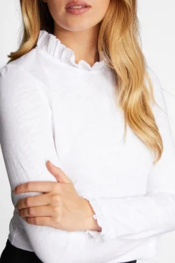 Longsleeve Mit Frill-Kragen