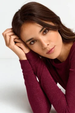 Longsleeve Mit Glitzereffekt