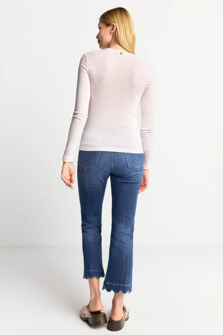 Longsleeve Mit Metallfäden