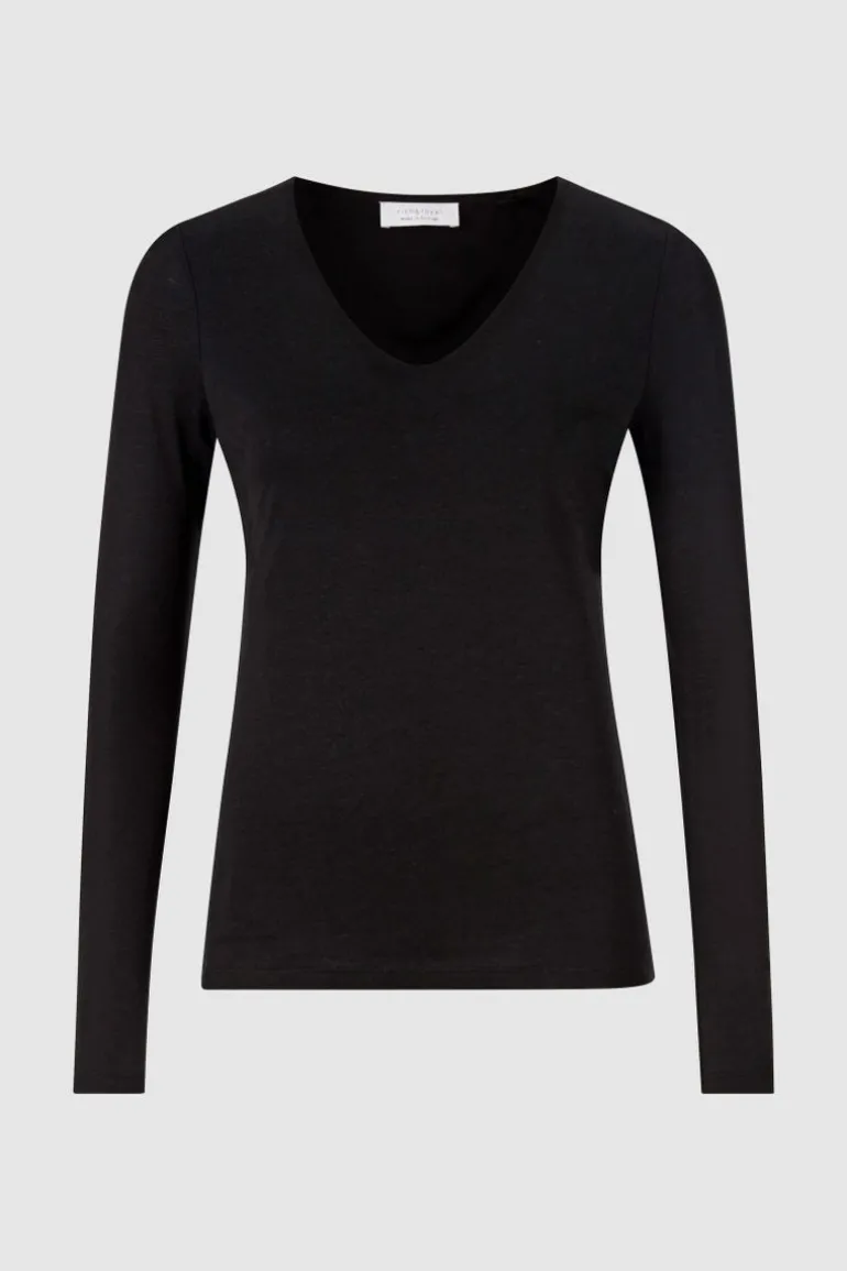 Longsleeve Mit V-Neck