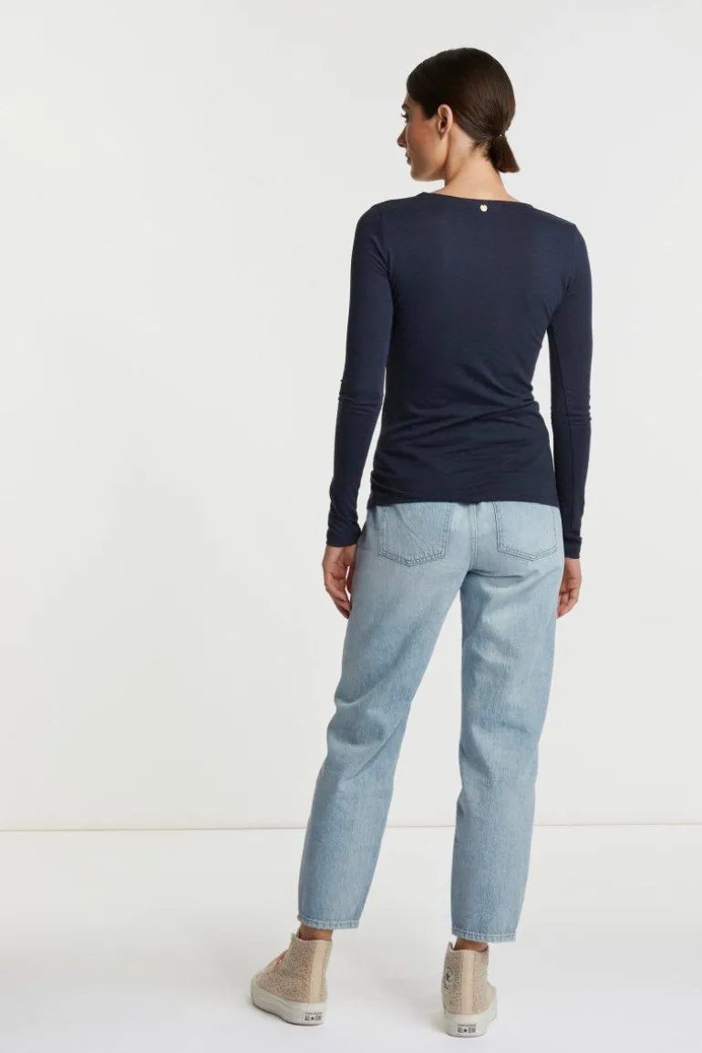 Longsleeve Mit V-Neck