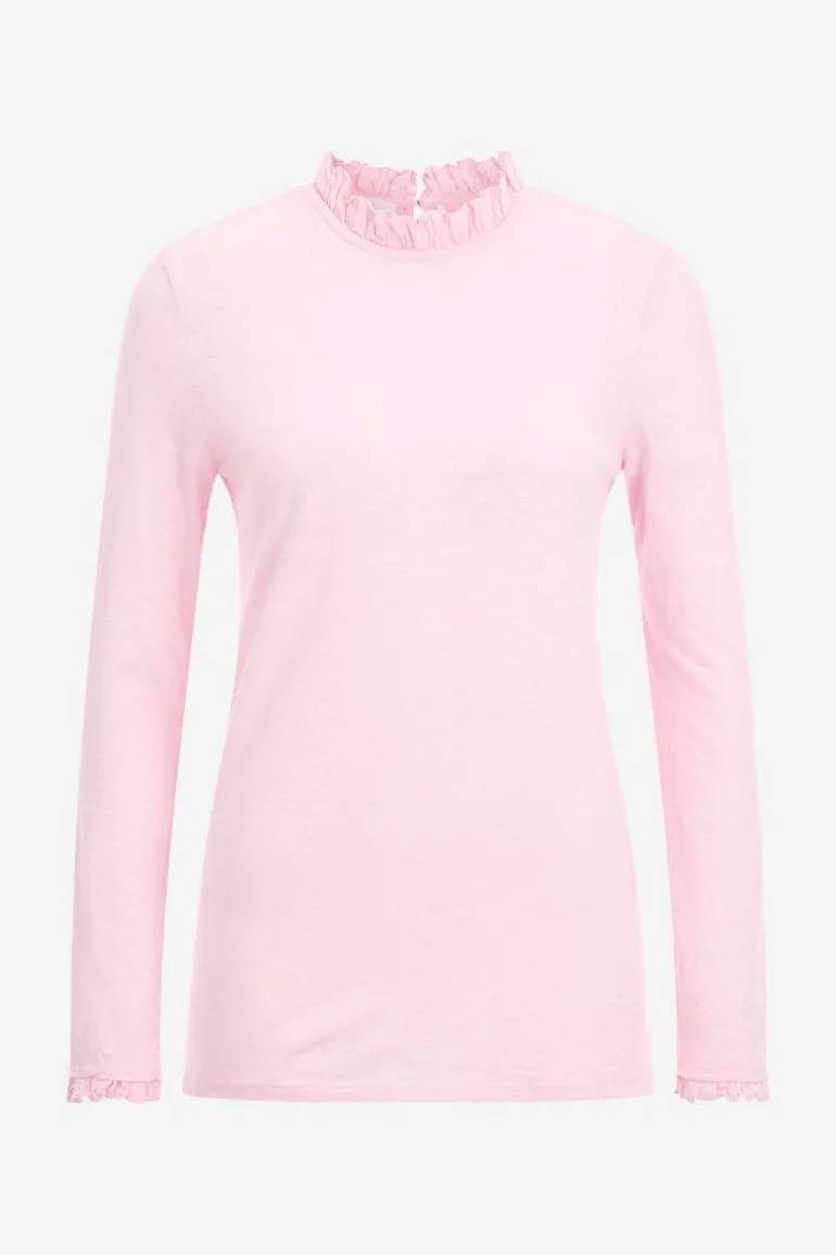 Longsleeve Mit Frill-Kragen