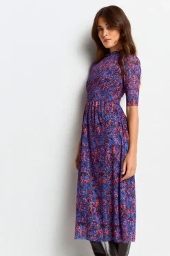 Meshkleid Mit Rüschenkragen