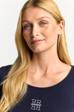 Midikleid Mit Logostickerei