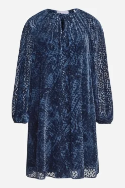 Mini-Blusenkleid Aus Samt