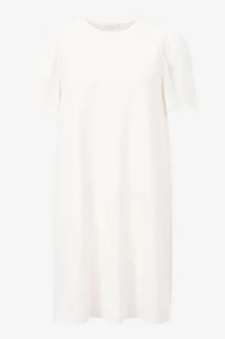 Minikleid Mit Seidigen Puffärmeln