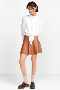 Minirock In Lederoptik