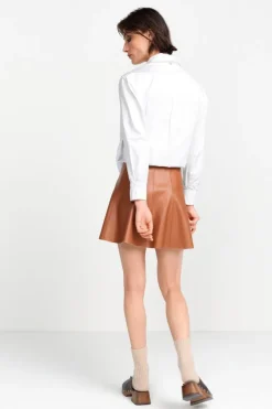 Minirock In Lederoptik